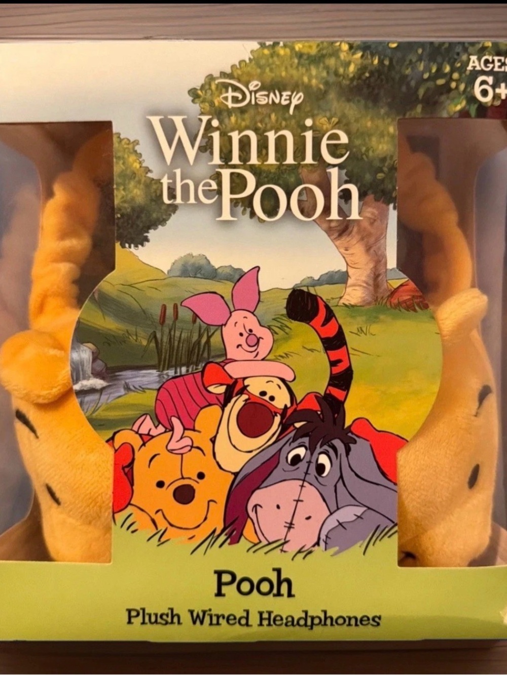 Disney Winnie the Pooh Plush Yellow Wired Headphones